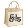 Cotton Pocket Jute Midi Tote Thumbnail