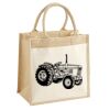 Cotton Pocket Jute Midi Tote Thumbnail