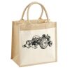 Cotton Pocket Jute Midi Tote Thumbnail