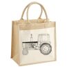Cotton Pocket Jute Midi Tote Thumbnail