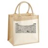 Cotton Pocket Jute Midi Tote Thumbnail