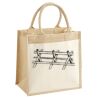Cotton Pocket Jute Midi Tote Thumbnail