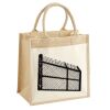 Cotton Pocket Jute Midi Tote Thumbnail