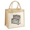 Cotton Pocket Jute Midi Tote Thumbnail