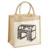 Cotton Pocket Jute Midi Tote Thumbnail