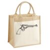 Cotton Pocket Jute Midi Tote Thumbnail