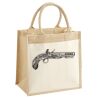 Cotton Pocket Jute Midi Tote Thumbnail