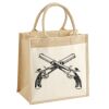 Cotton Pocket Jute Midi Tote Thumbnail
