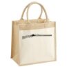 Cotton Pocket Jute Midi Tote Thumbnail
