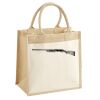 Cotton Pocket Jute Midi Tote Thumbnail