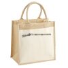 Cotton Pocket Jute Midi Tote Thumbnail