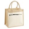 Cotton Pocket Jute Midi Tote Thumbnail