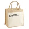 Cotton Pocket Jute Midi Tote Thumbnail