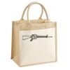 Cotton Pocket Jute Midi Tote Thumbnail