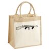 Cotton Pocket Jute Midi Tote Thumbnail