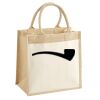Cotton Pocket Jute Midi Tote Thumbnail