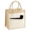 Cotton Pocket Jute Midi Tote Thumbnail