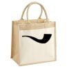Cotton Pocket Jute Midi Tote Thumbnail