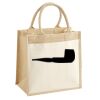 Cotton Pocket Jute Midi Tote Thumbnail