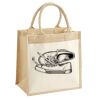 Cotton Pocket Jute Midi Tote Thumbnail
