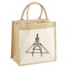 Cotton Pocket Jute Midi Tote Thumbnail