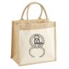 Cotton Pocket Jute Midi Tote Thumbnail