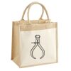 Cotton Pocket Jute Midi Tote Thumbnail