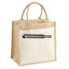 Cotton Pocket Jute Midi Tote Thumbnail
