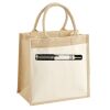 Cotton Pocket Jute Midi Tote Thumbnail