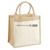 Cotton Pocket Jute Midi Tote Thumbnail