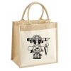 Cotton Pocket Jute Midi Tote Thumbnail