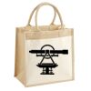 Cotton Pocket Jute Midi Tote Thumbnail