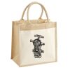 Cotton Pocket Jute Midi Tote Thumbnail