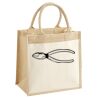 Cotton Pocket Jute Midi Tote Thumbnail