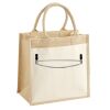 Cotton Pocket Jute Midi Tote Thumbnail