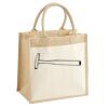Cotton Pocket Jute Midi Tote Thumbnail