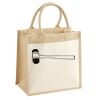 Cotton Pocket Jute Midi Tote Thumbnail