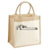 Cotton Pocket Jute Midi Tote Thumbnail