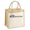 Cotton Pocket Jute Midi Tote Thumbnail
