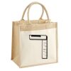 Cotton Pocket Jute Midi Tote Thumbnail
