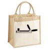 Cotton Pocket Jute Midi Tote Thumbnail
