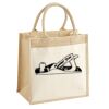 Cotton Pocket Jute Midi Tote Thumbnail