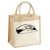 Cotton Pocket Jute Midi Tote Thumbnail
