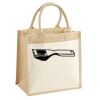 Cotton Pocket Jute Midi Tote Thumbnail