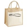 Cotton Pocket Jute Midi Tote Thumbnail
