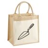 Cotton Pocket Jute Midi Tote Thumbnail