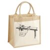 Cotton Pocket Jute Midi Tote Thumbnail