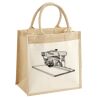 Cotton Pocket Jute Midi Tote Thumbnail