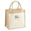 Cotton Pocket Jute Midi Tote Thumbnail
