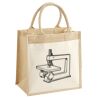 Cotton Pocket Jute Midi Tote Thumbnail
